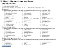 Rezeptsuchmaske